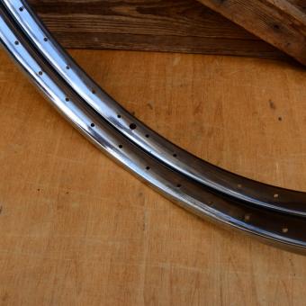 Kastenfelgenpaar für Drahtbereifung "Schürmann" 24 Zoll, (22-507) verchromt, 