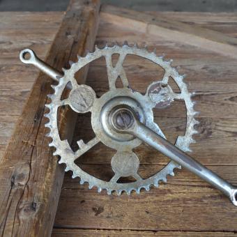 Tretlager 'FZK' orig. 30er Jahre, verchromt, gebraucht, Zustand s. Bilder 