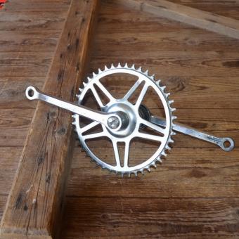 Tretlager Glockenausf., orig. 50er Jahre, verchromt, gebraucht, Zustand s. Bilder 