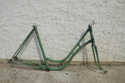 Fahrradrahmen "Wanderer" Damenausf. 28 Zoll, Stahl, RH=55 cm, 30er Jahre.  