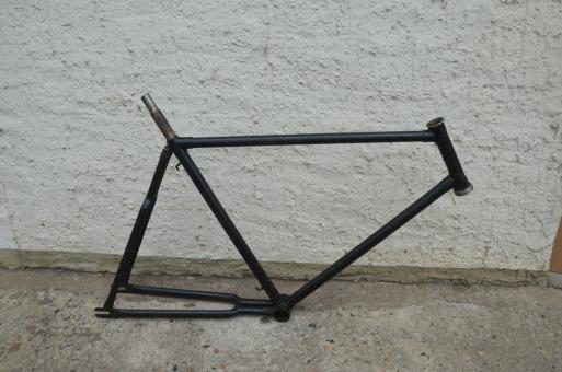 Fahrradrahmen "Unbekannt" Herrenausf. 26 x 2,00 Ballon, Stahl, RH=55 cm, 30er Jahre.  
