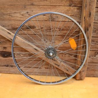 Hinterrad 24 x 2,00, ( 22x507 ), verchromt, Van Schothorst, Renak Nabe, 70er Jahre, NOS 