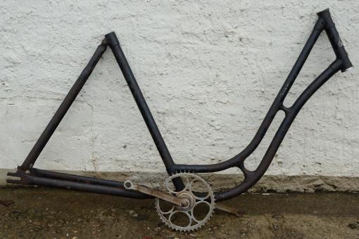 Fahrradrahmen Damenrad "Dürkopp", 30er J., Rahmenhöhe 56 cm, 28 Zoll, Rahmennummer 758XXX 