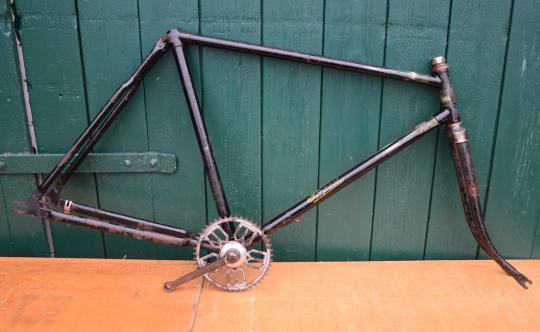 Herrenradrahmen "Torpedo", 28 Zoll, 50er Jahre, Rahmennummer 1020XXX, Rahmenhöhe 55 cm,  