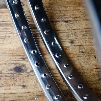 Felgensatz "Schürmann" 20 x 2,125, verchromt, 36 Loch, NOS, leichte Patina 