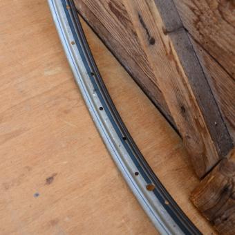 Felge für Drahtbereifung 26 x 1,75, grün-silber, Patina, Breite 35 mm, 36-Loch 