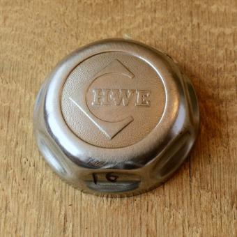 Fahrrad/Moped Klingel Deckel "HWE", orig. 60er Jahre, verchromt, ohne Unterteil, ggf. Gebrauchsspuren, siehe Bilder 