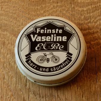 Vaseline Blechdose "EL-BE" orig. 30er Jahre, 64 x 20 mm, ohne Inhalt  