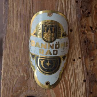 Steuerkopfschild DANNÖHL-RAD, Salzgitter, 30-50er Jahre, Originalschild aus Sammlungsbestand 