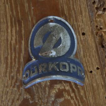 Steuerkopfschild DÜRKOPP, Bielefeld, Originalschild aus Sammlungsbestand 