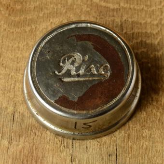 Fahrrad/Moped Klingel Deckel "RIXE", orig. 50er Jahre, verchromt, ohne Unterteil, ggf. Gebrauchsspuren, siehe Bilder 