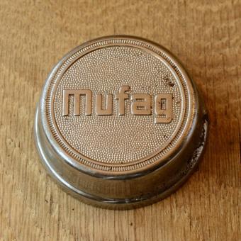 Fahrrad/Moped Klingel Deckel "MUFAG", orig. 50er Jahre, verchromt, ohne Unterteil, ggf. Gebrauchsspuren, siehe Bilder 