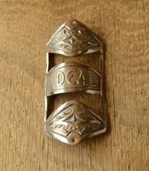 Steuerkopfschild  "IDEAL", 00-20er Jahre,  unbenutztes, universelles Originalschild aus Sammlungsauflösung! 