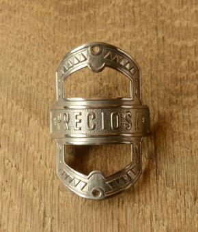 Steuerkopfschild  "Preziosa", Zella-Mehlis 20-30er Jahre,  unbenutztes Originalschild aus Sammlungsauflösung! 