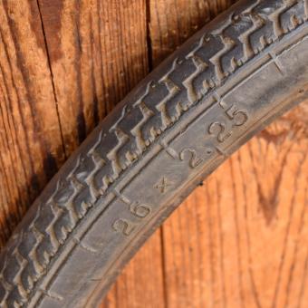Reifen Motorrad, VEITH, 26 x 2,25, 50er J., schwarz, gebraucht gem. Bildern  