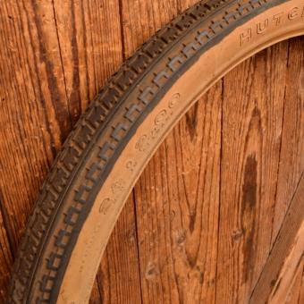 Reifen Motorrad, HUTCHINSON, 24 x 2,00, 50er J., weißwand, alte Neuware 