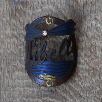 Steuerkopfschild Libelle, 50er Jahre, Originalschild aus Sammlungsbestand 