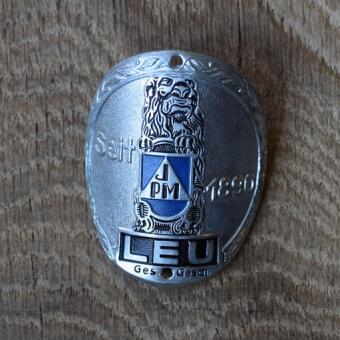 Steuerkopfschild Leu, 60er Jahre, Originalschild aus Sammlungsbestand 