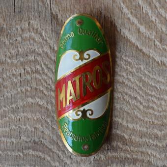 Steuerkopfschild Matros, 20-30er Jahre, Originalschild aus Sammlungsbestand 