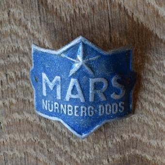 Steuerkopfschild Mars, 50er Jahre, Originalschild aus Sammlungsbestand 