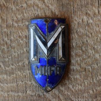 Steuerkopfschild Mifa, 30-50er Jahre, Originalschild aus Sammlungsbestand 