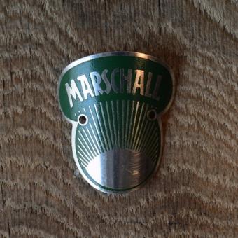 Steuerkopfschild Marshall, 50er Jahre, Originalschild aus Sammlungsbestand 