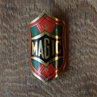 Steuerkopfschild Magic, 50-60er Jahre, Originalschild aus Sammlungsbestand 