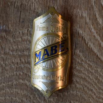 Steuerkopfschild Mabe, 30er Jahre, Originalschild aus Sammlungsbestand 