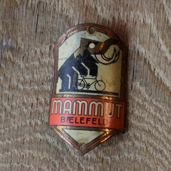 Steuerkopfschild Mammut, 30er Jahre, Originalschild aus Sammlungsbestand 
