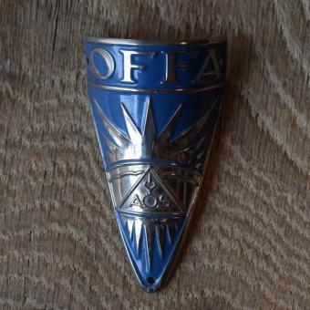 Steuerkopfschild Offa, 30-50er Jahre, Originalschild aus Sammlungsbestand 