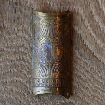 Steuerkopfschild Opel Rüsselsheim, 30er Jahre, Originalschild aus Sammlungsbestand 