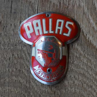 Steuerkopfschild Pallas, 30-50er Jahre, Originalschild aus Sammlungsbestand 