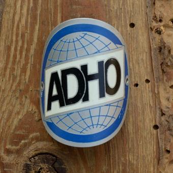 Steuerkopfschild  ADHO, 30-50er Jahre, Originalschild aus Sammlungsbestand 