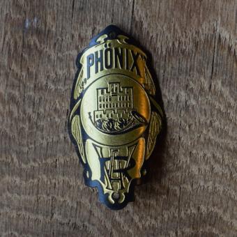 Steuerkopfschild Phönix, 50er Jahre, Originalschild aus Sammlungsbestand 