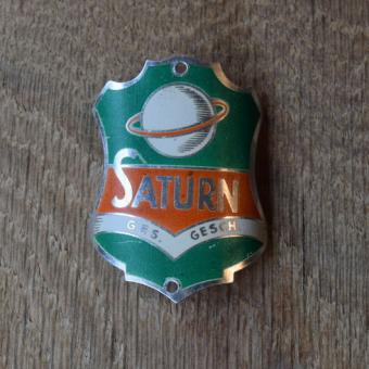 Steuerkopfschild Saturn, 50-60er Jahre, Originalschild aus Sammlungsbestand 