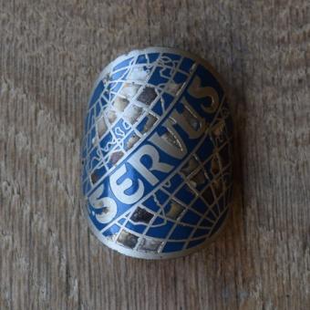 Steuerkopfschild Servus, 50er Jahre, Originalschild aus Sammlungsbestand 