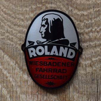 Steuerkopfschild Roland, 50er Jahre, Originalschild aus Sammlungsbestand 