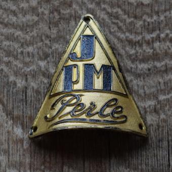 Steuerkopfschild Perle, 30er Jahre, Originalschild aus Sammlungsbestand 