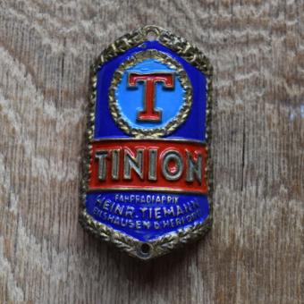 Steuerkopfschild Trinion Herford, 50er Jahre, Originalschild aus Sammlungsbestand 