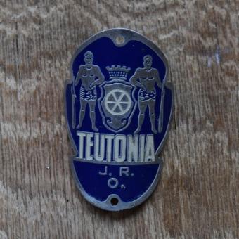 Steuerkopfschild Teutonia, 50er Jahre, Originalschild aus Sammlungsbestand 