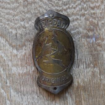 Steuerkopfschild Tripad Paderborn, 30er Jahre, Originalschild aus Sammlungsbestand 