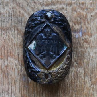 Steuerkopfschild Victoria, 50er Jahre, Originalschild aus Sammlungsbestand 