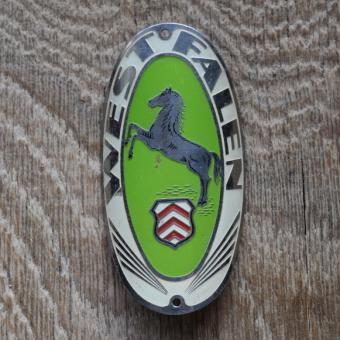 Steuerkopfschild Westfalen, 20-30er Jahre, Originalschild aus Sammlungsbestand 