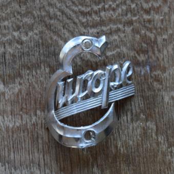 Steuerkopfschild Europe, 50-60er Jahre, Originalschild aus Sammlungsbestand 