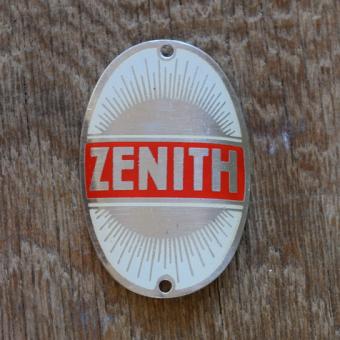 Steuerkopfschild Zenith, 50er Jahre, Originalschild aus Sammlungsbestand 