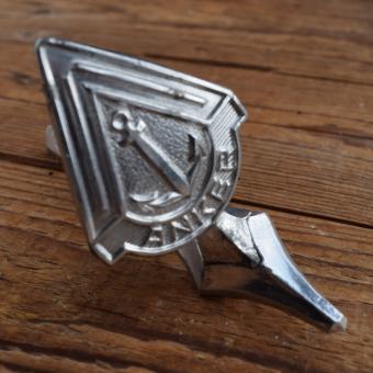 Schutzblechfigur ANKER, Alu Druckguss, neu aus Altbestand 50er Jahre, Zustand siehe Bild 