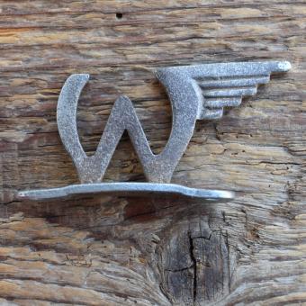 Schutzblechfigur WITTLER, Alu Druckguss, orig. Altbestand 30er Jahre, Zustand siehe Bild 