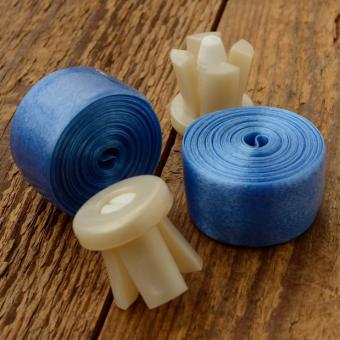 Lenkerband "KUNSTSTOFF", blau, AGU, orig. 80er J., typ. Aero bike Band 