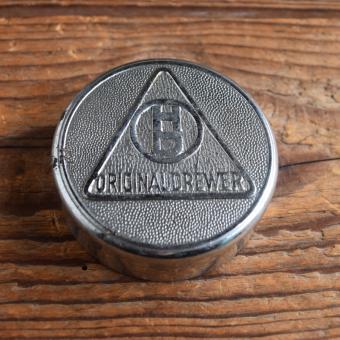 Fahrrad/Moped Klingel Deckel "HD - ORIGINAL DREWER", orig. 30er Jahre, verchromt, ohne Unterteil, ggf. Gebrauchsspuren 