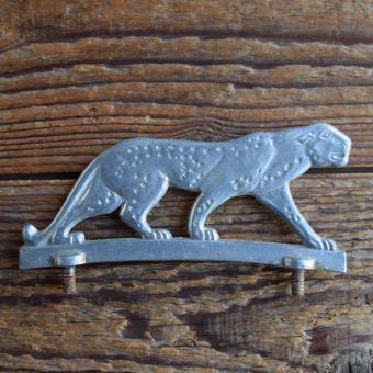 Schutzblechfigur PANTHER, Alu Druckguss, orig. Altbestand 50er Jahre, Zustand siehe Bild 